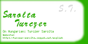 sarolta turczer business card